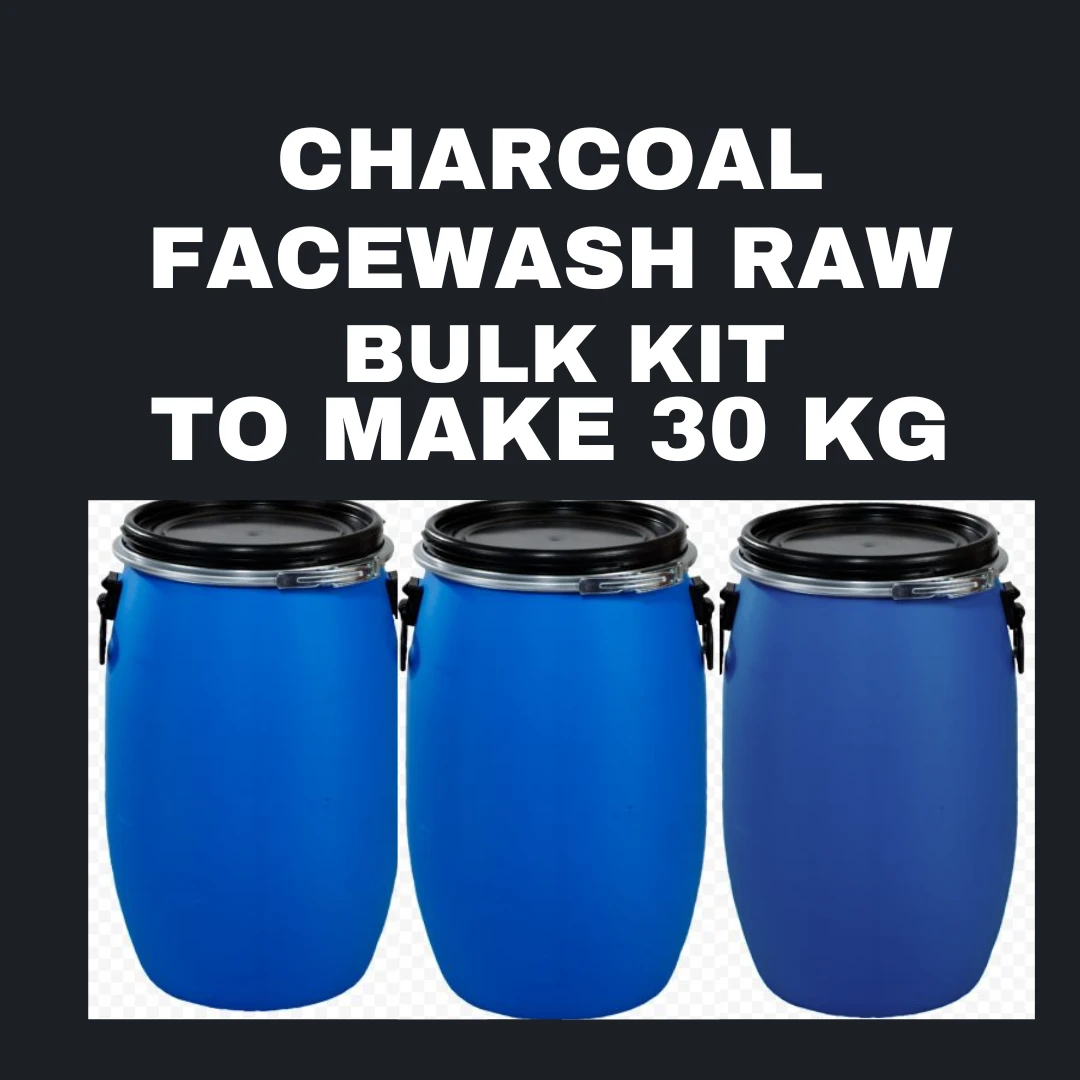 CHARCOAL FACEWASH RAW MATERIAL BULK KIT TO MAKE 30 KG