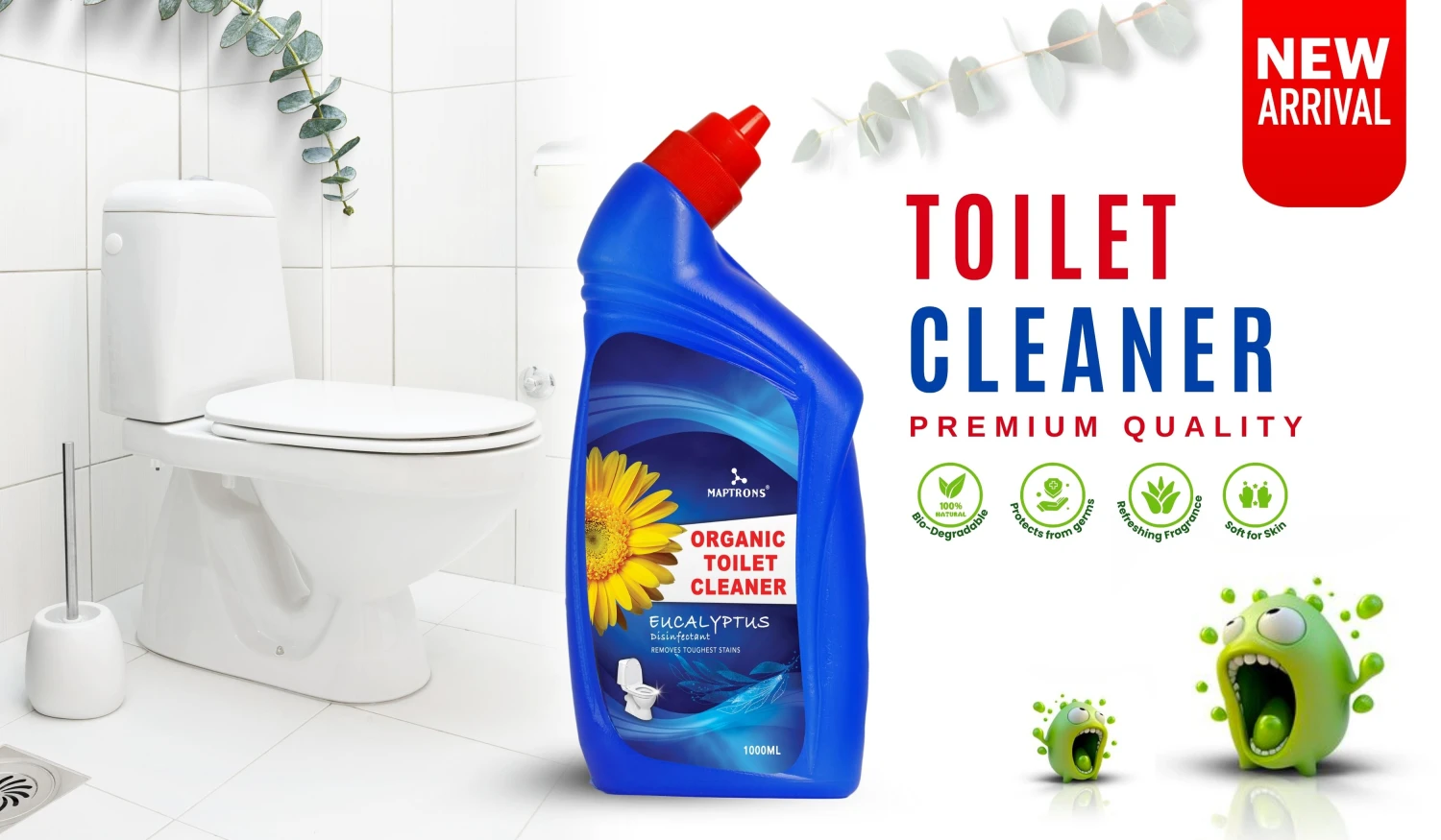 CREAM BASE TOILET CLEANER KIT WITH BOTTLE TO MAKE 10 KG