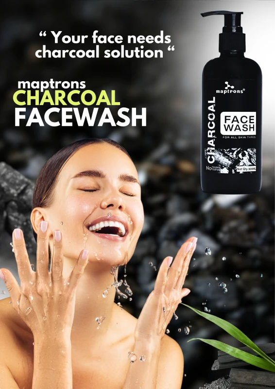 CHARCOAL FACEWASH  KIT WITH BOTTLE