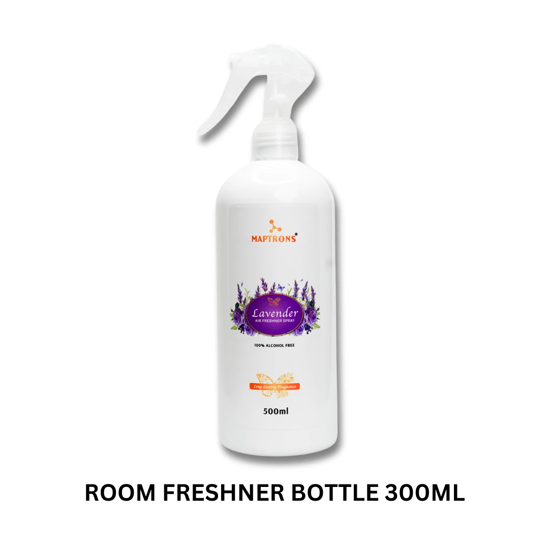 ROOM FRESHNER 300 ML EMPTY BOTTLE WHITE WITH SPRAY MIST PUMP 500 QTY