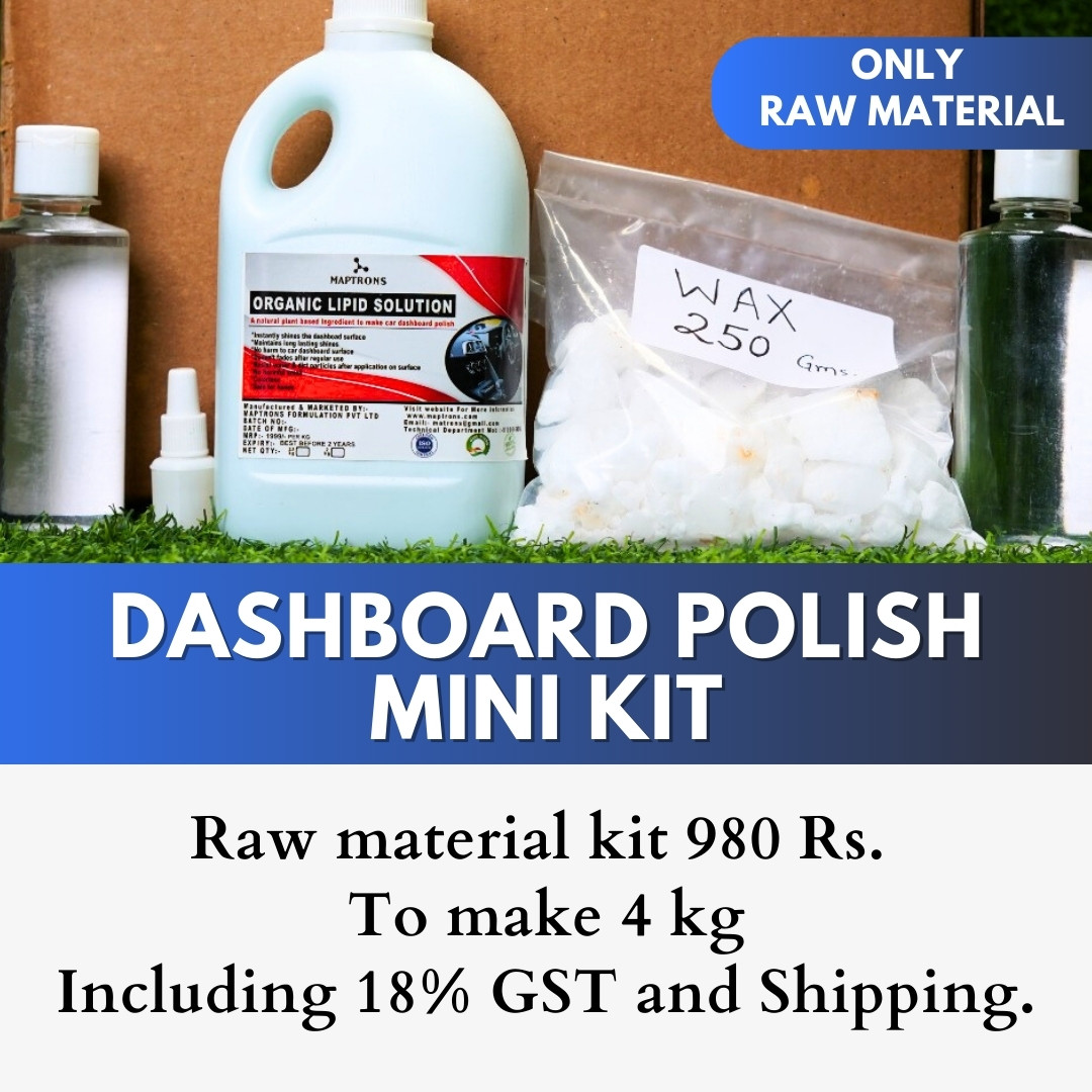 Dashboard Polish Only Raw Material Mini Kit